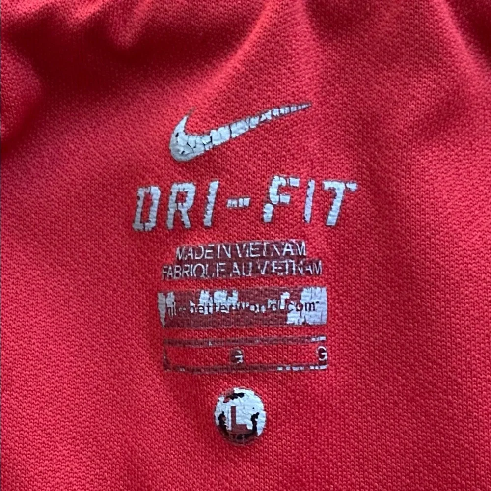 Nike Tempo Dri‎ Fit Women’s Sz L Red/Black/White Athletic Shorts
